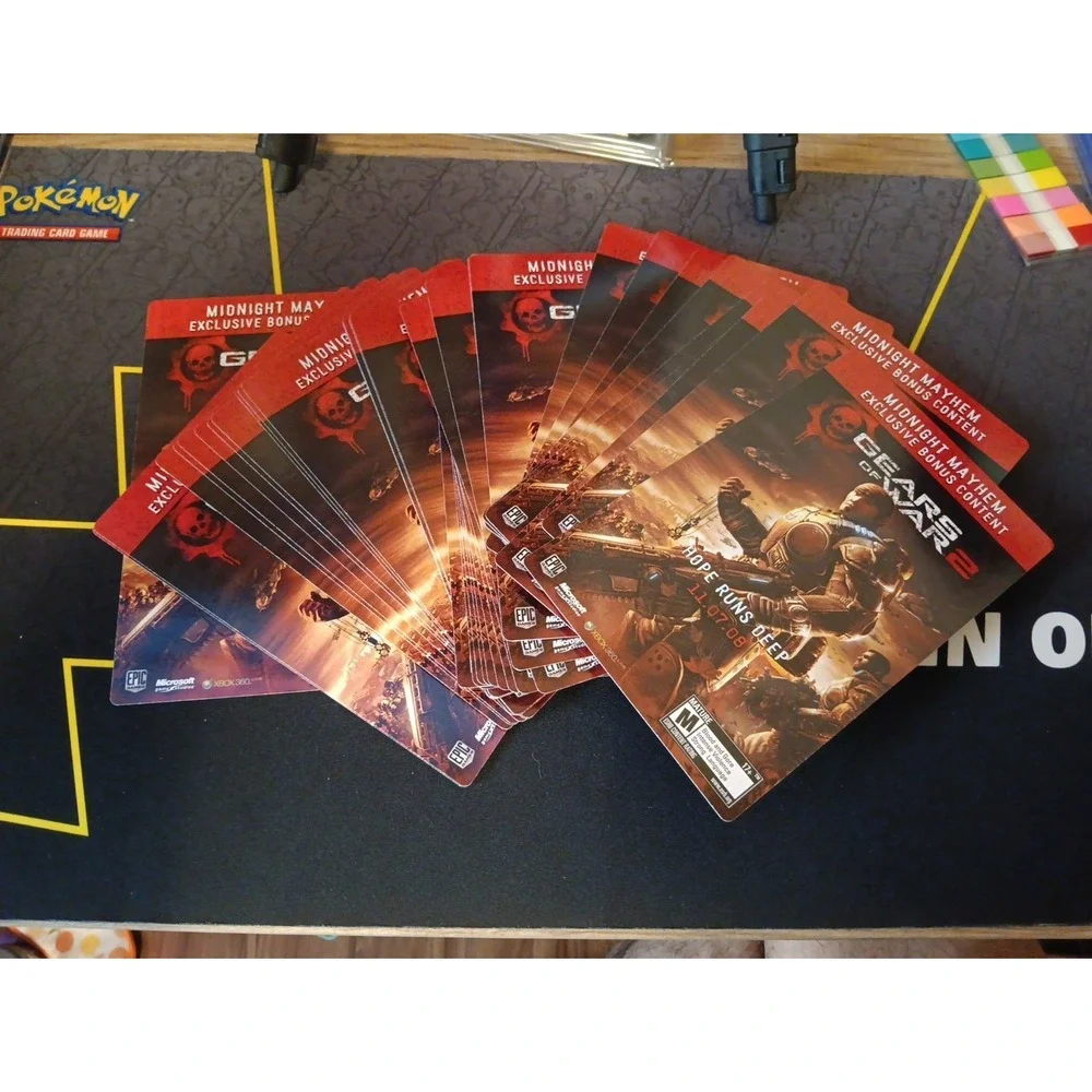 NEW SEALED UNUSED GOW2 Gears Of War 2 Gold Hammerburst Assault Rifle Code Rare